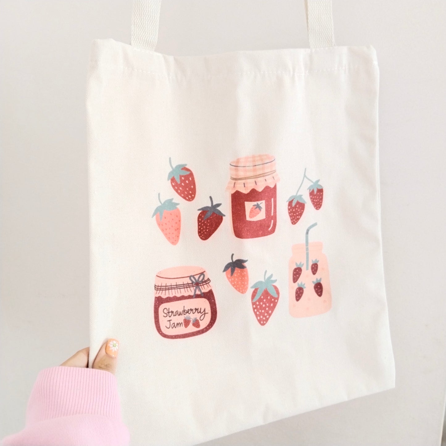 Bolsa de tela love for strawberries