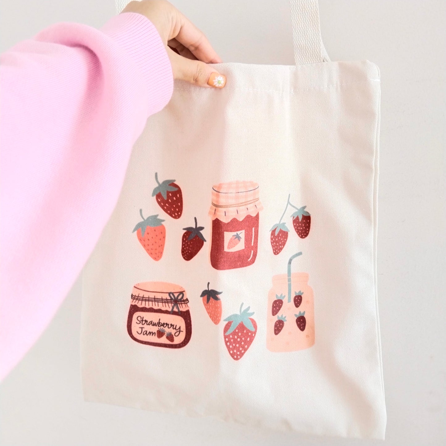 Bolsa de tela love for strawberries