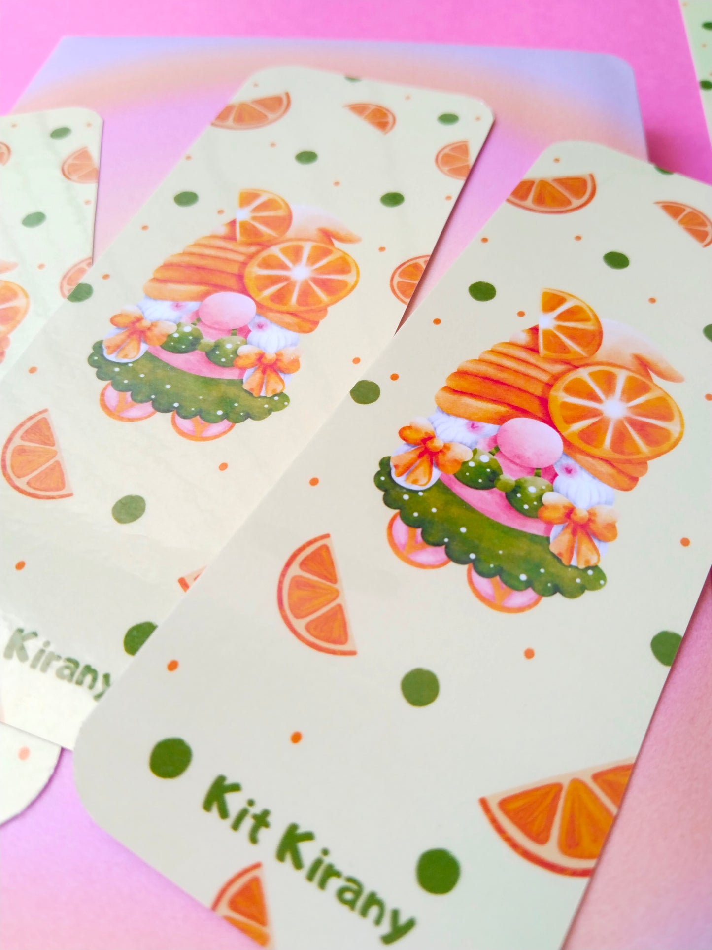 Marcapáginas Gnoma adicta a la naranja