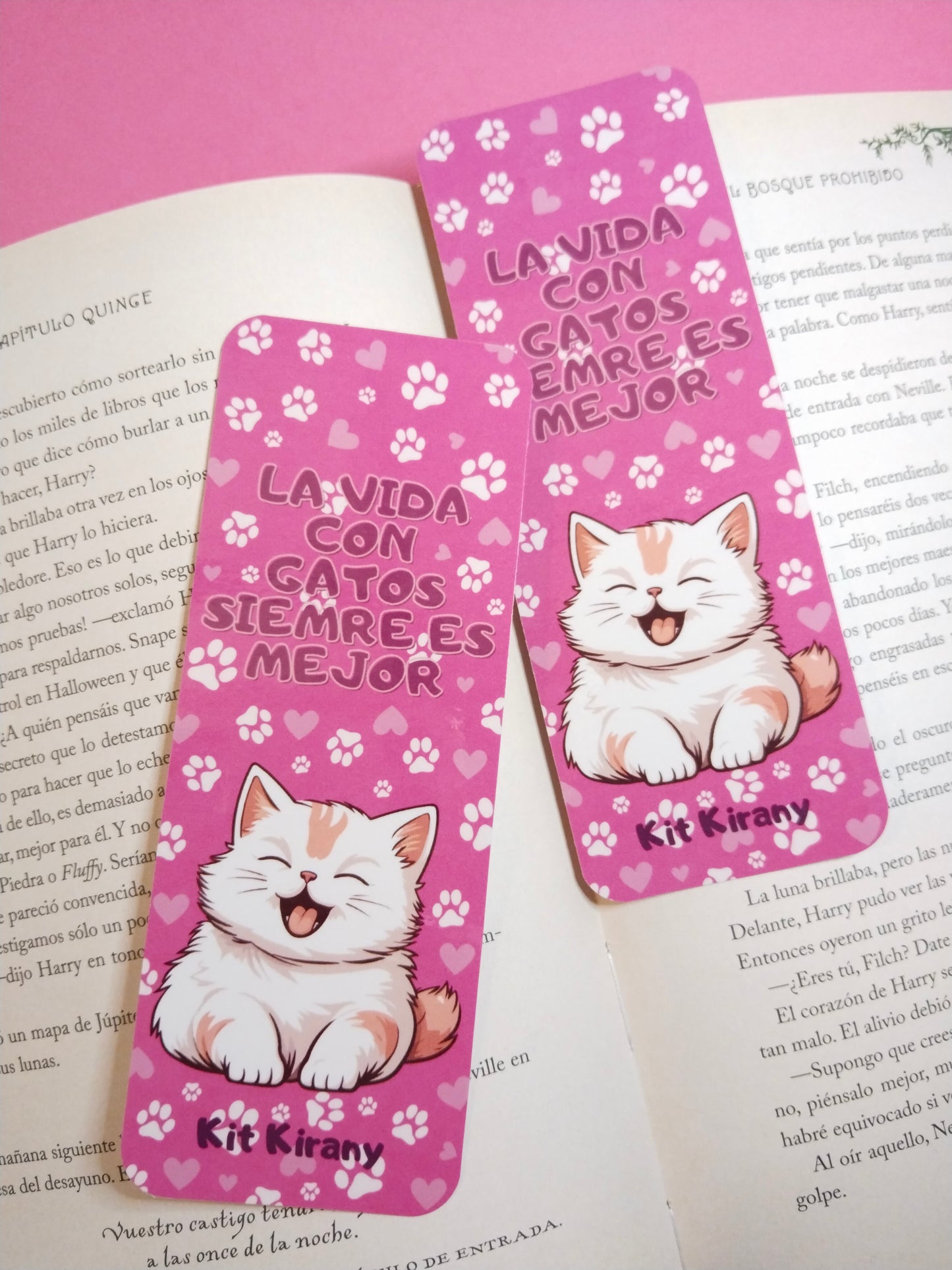 Colección marcapáginas encanto felino