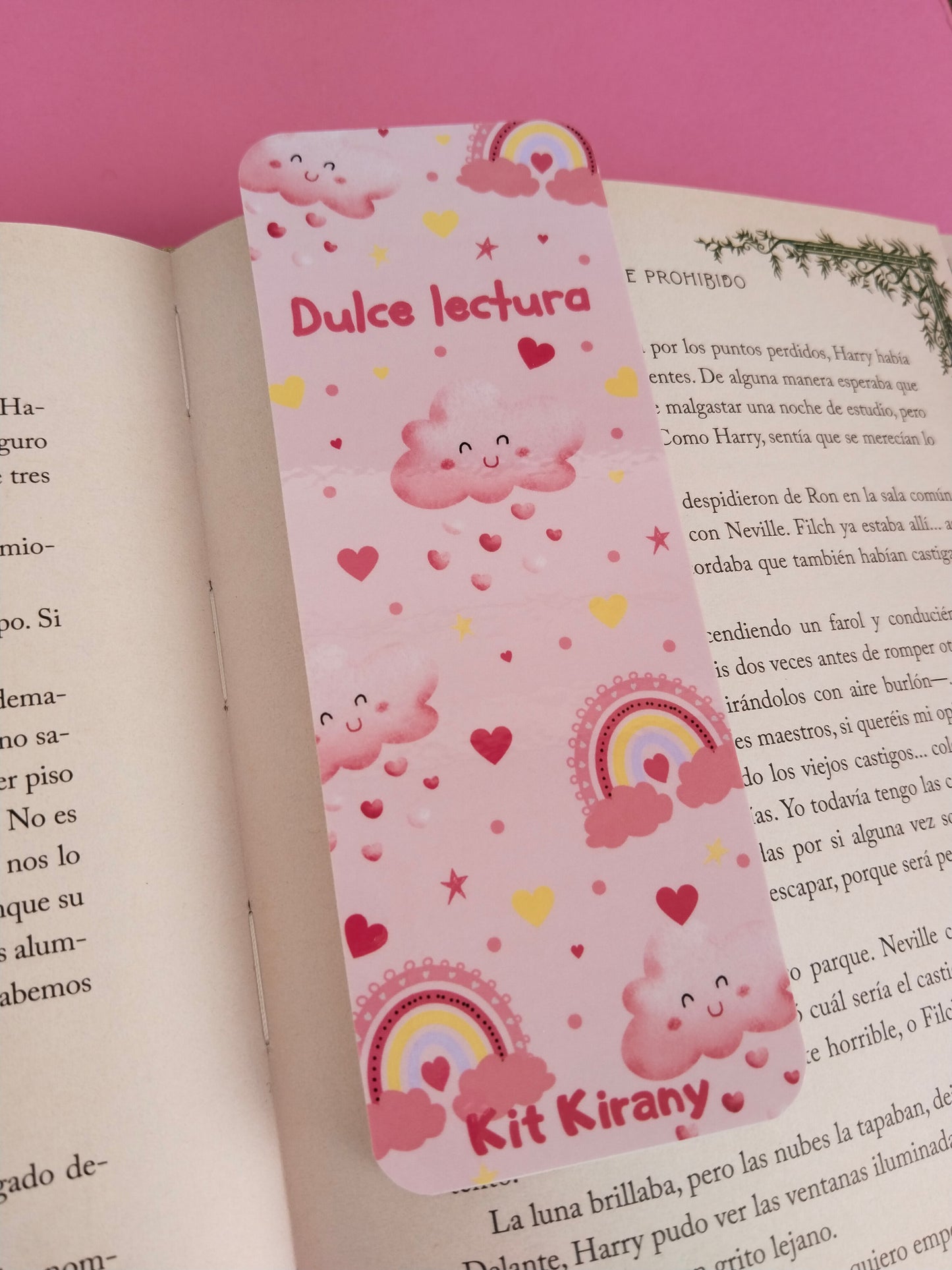 Marcapáginas dulce lectura