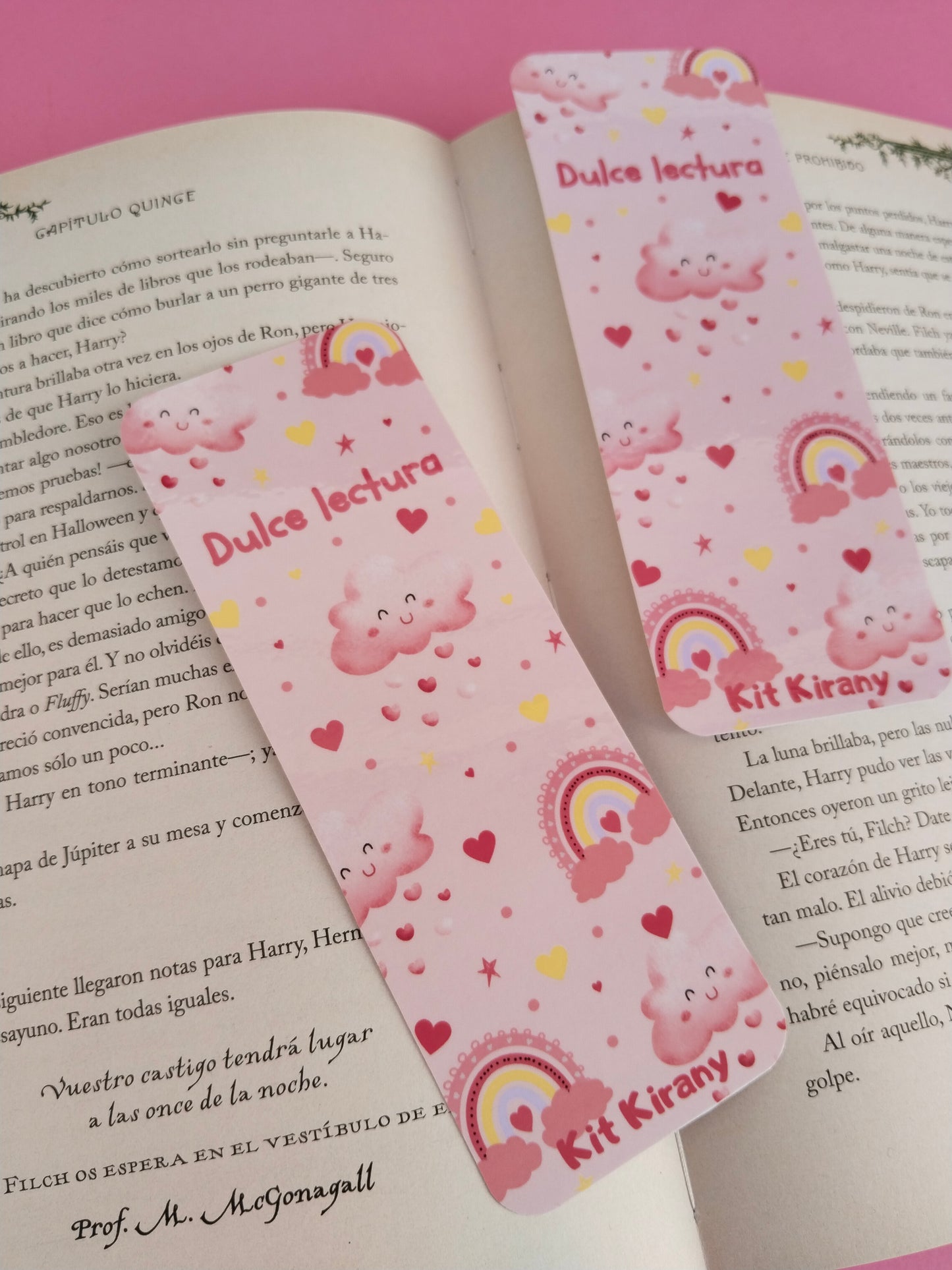 Marcapáginas dulce lectura