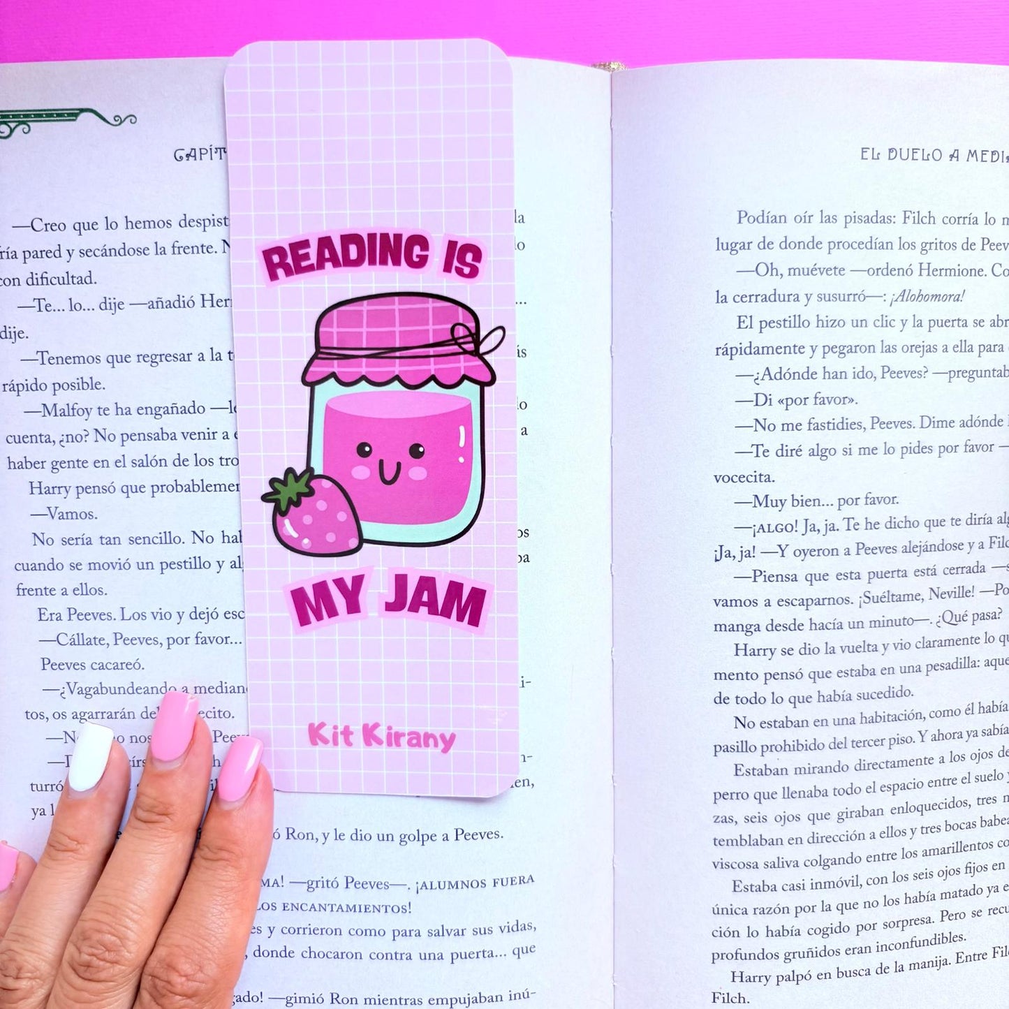 Marcapáginas Reading is my jam