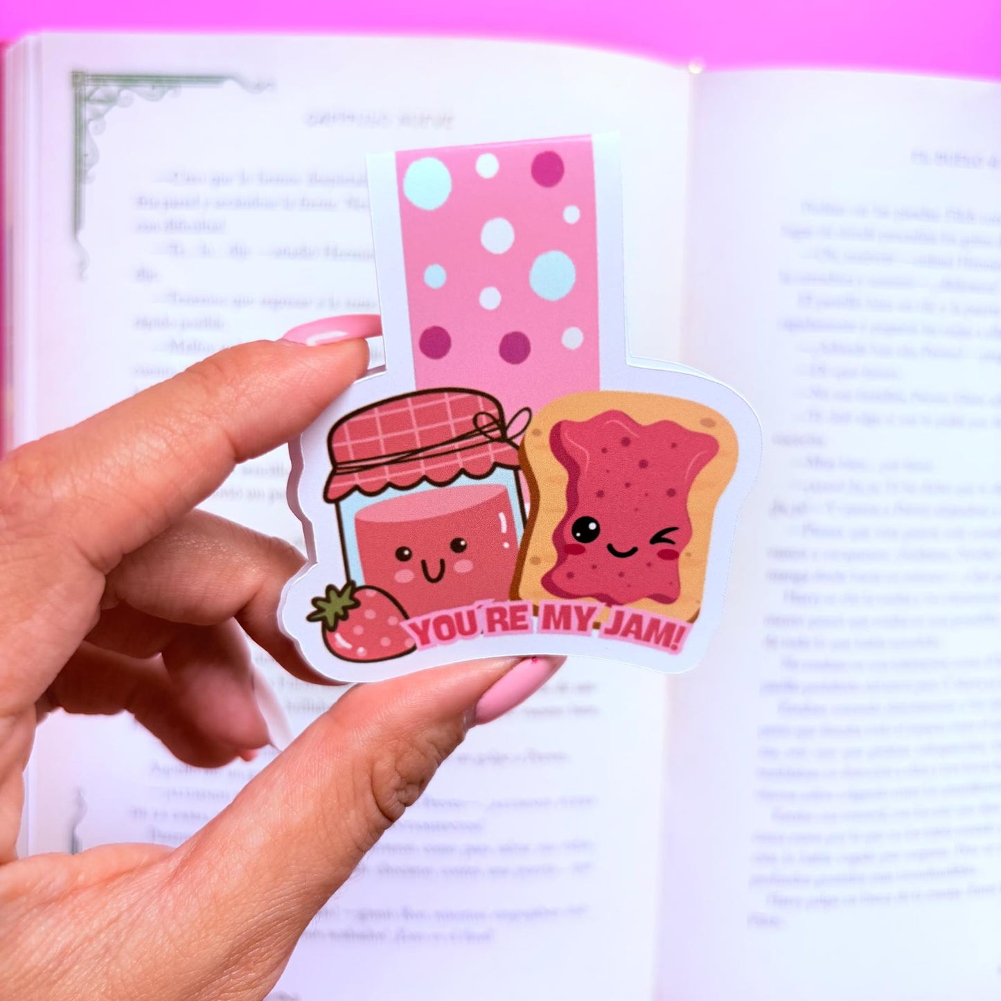 Marcapáginas Reading is my jam