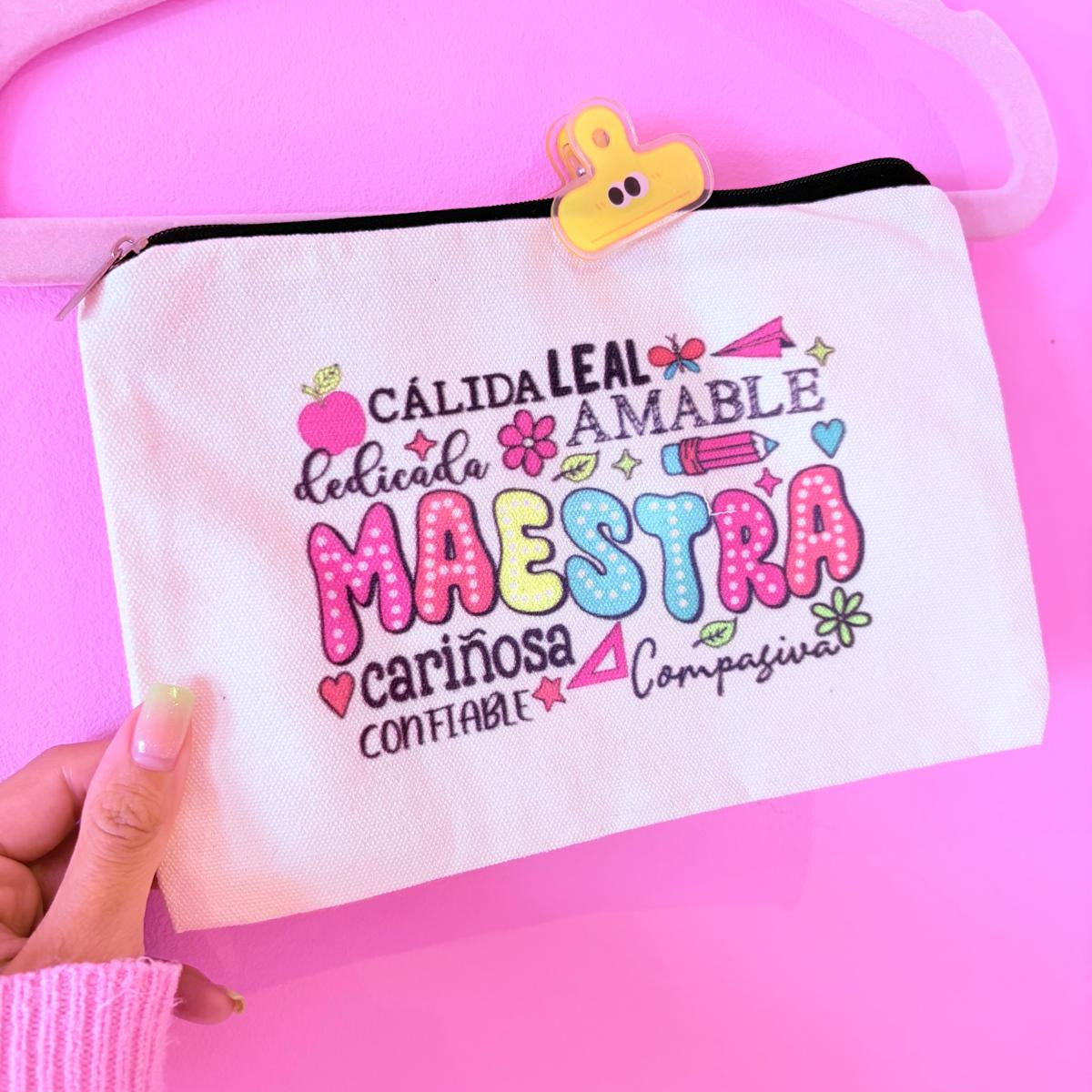 Mini bolsa de tela maestra
