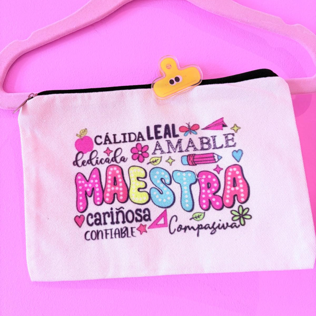 Mini bolsa de tela maestra
