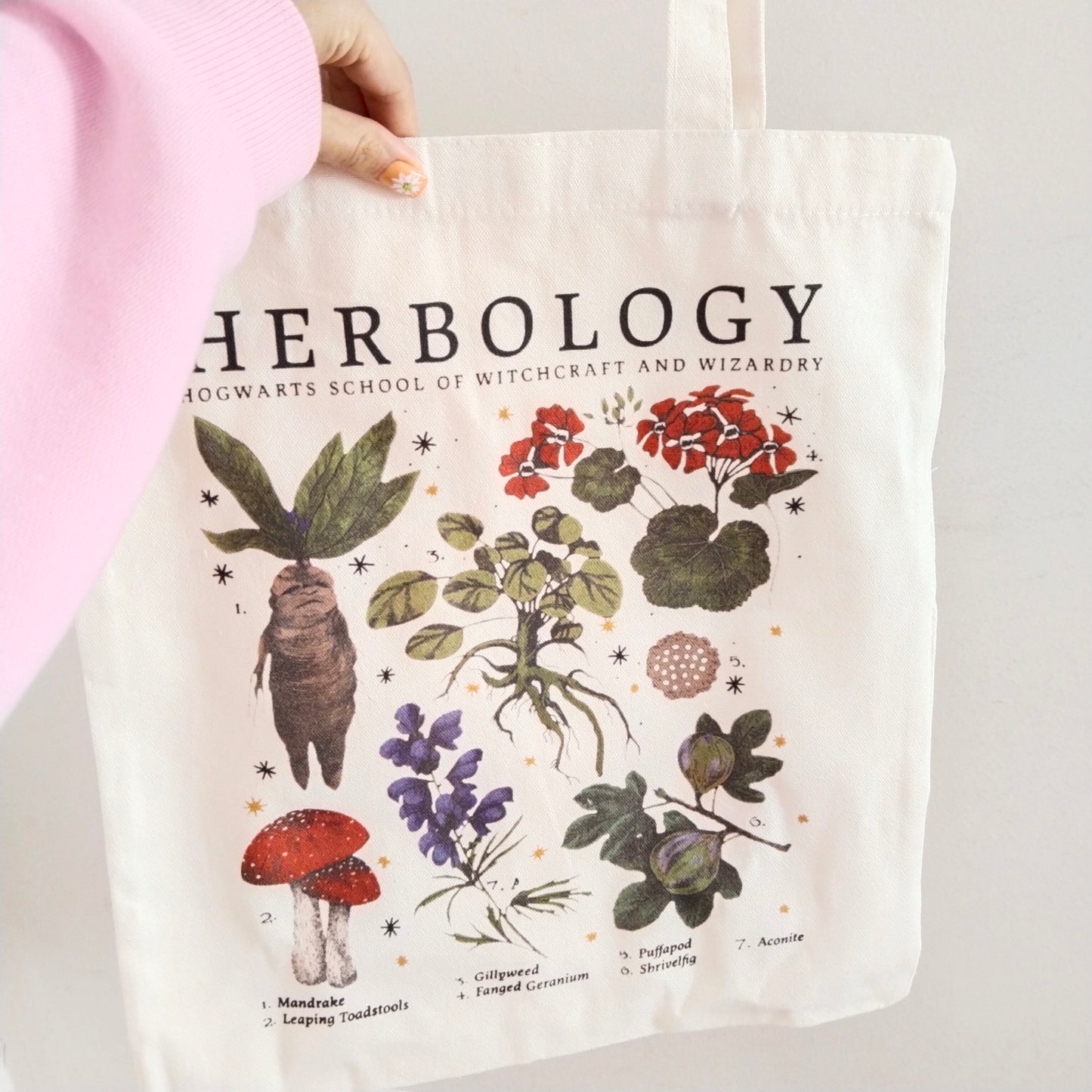 Bolsa de tela Harry Potter: clase de herbología