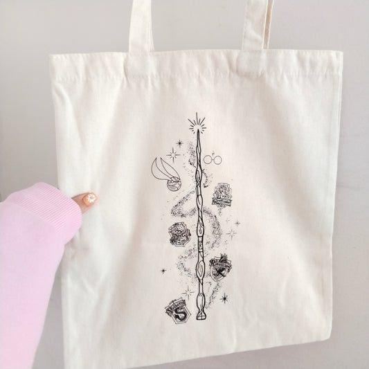 Bolsa de tela Harry Potter varita mágica