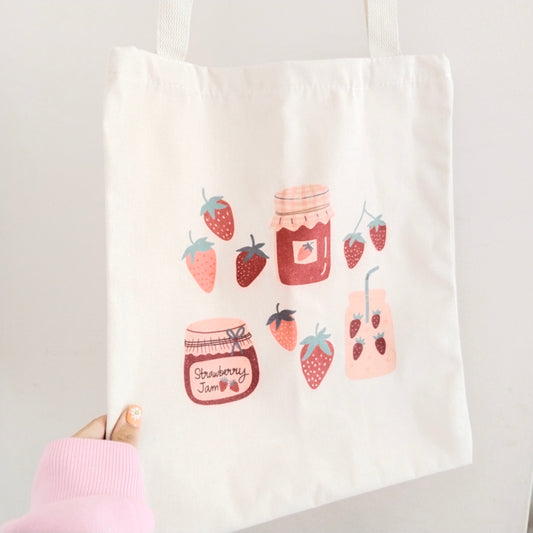 Bolsa de tela love for strawberries