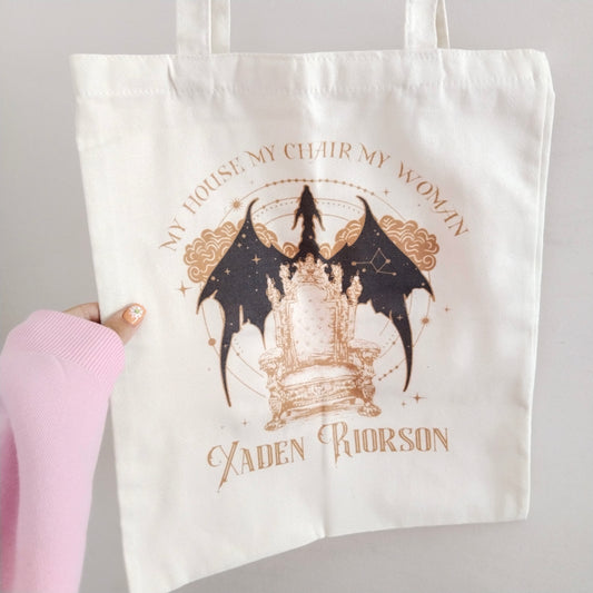 Bolsa de tela my house, my chair, my woman