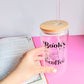Vaso de cristal book´s and coffee