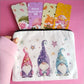 Mini bolsa de tela Gnomos felices