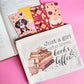 Mini bolsa de tela book´s & coffee