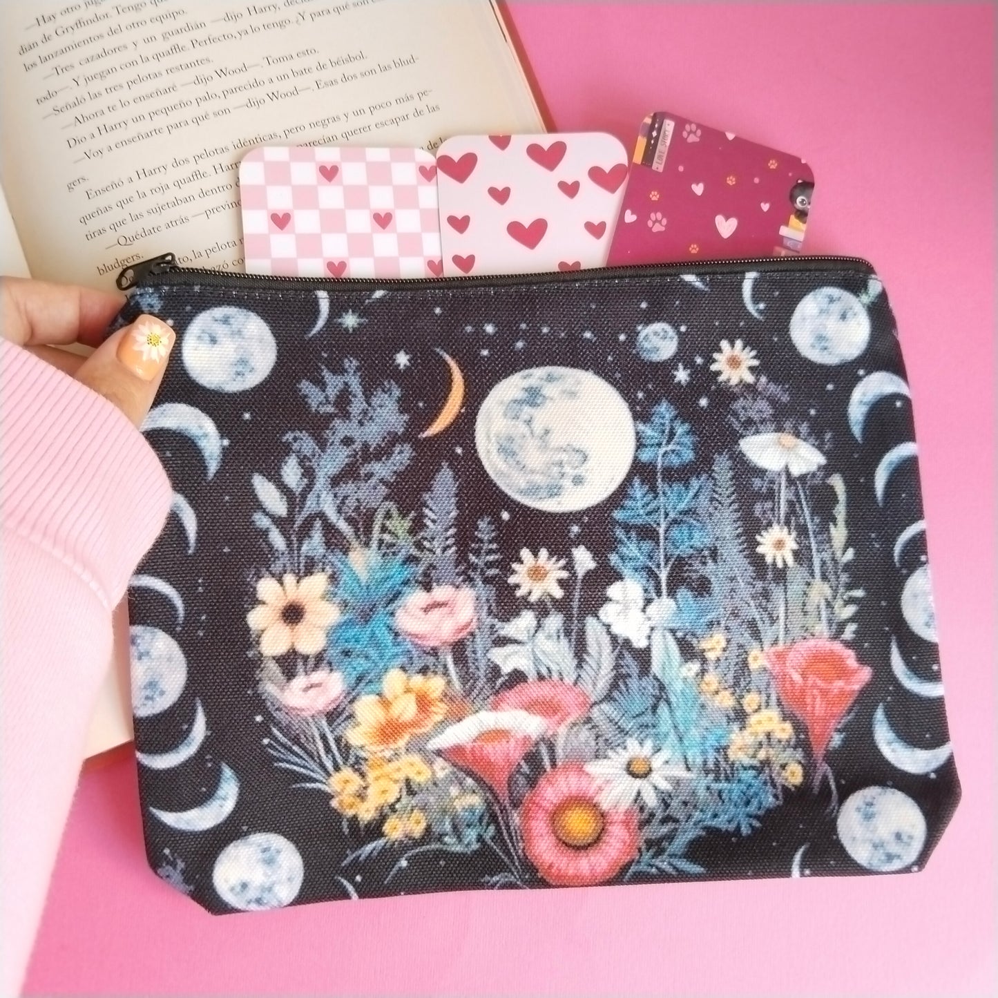 Mini bolsa de tela poder de luna