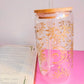 Vaso de cristal sol y luna