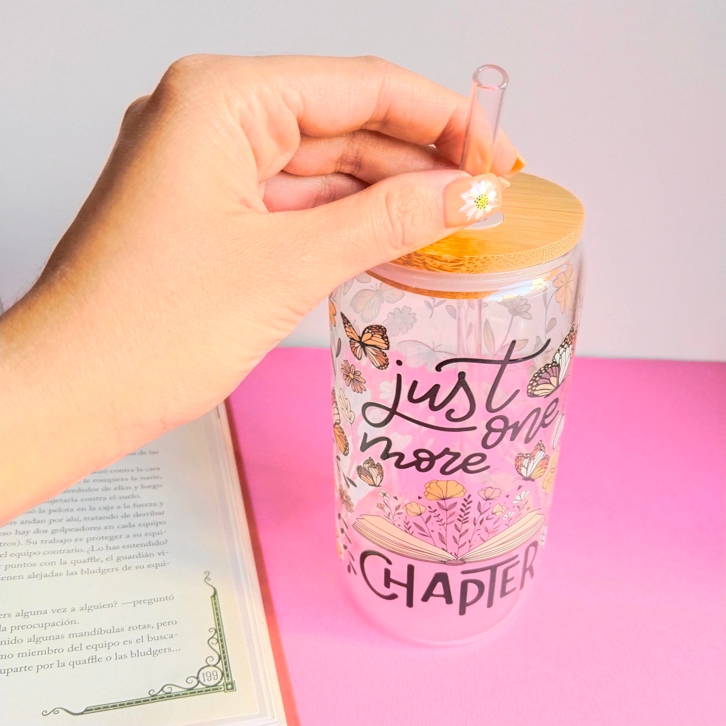 Vaso de cristal solo un capítulo más