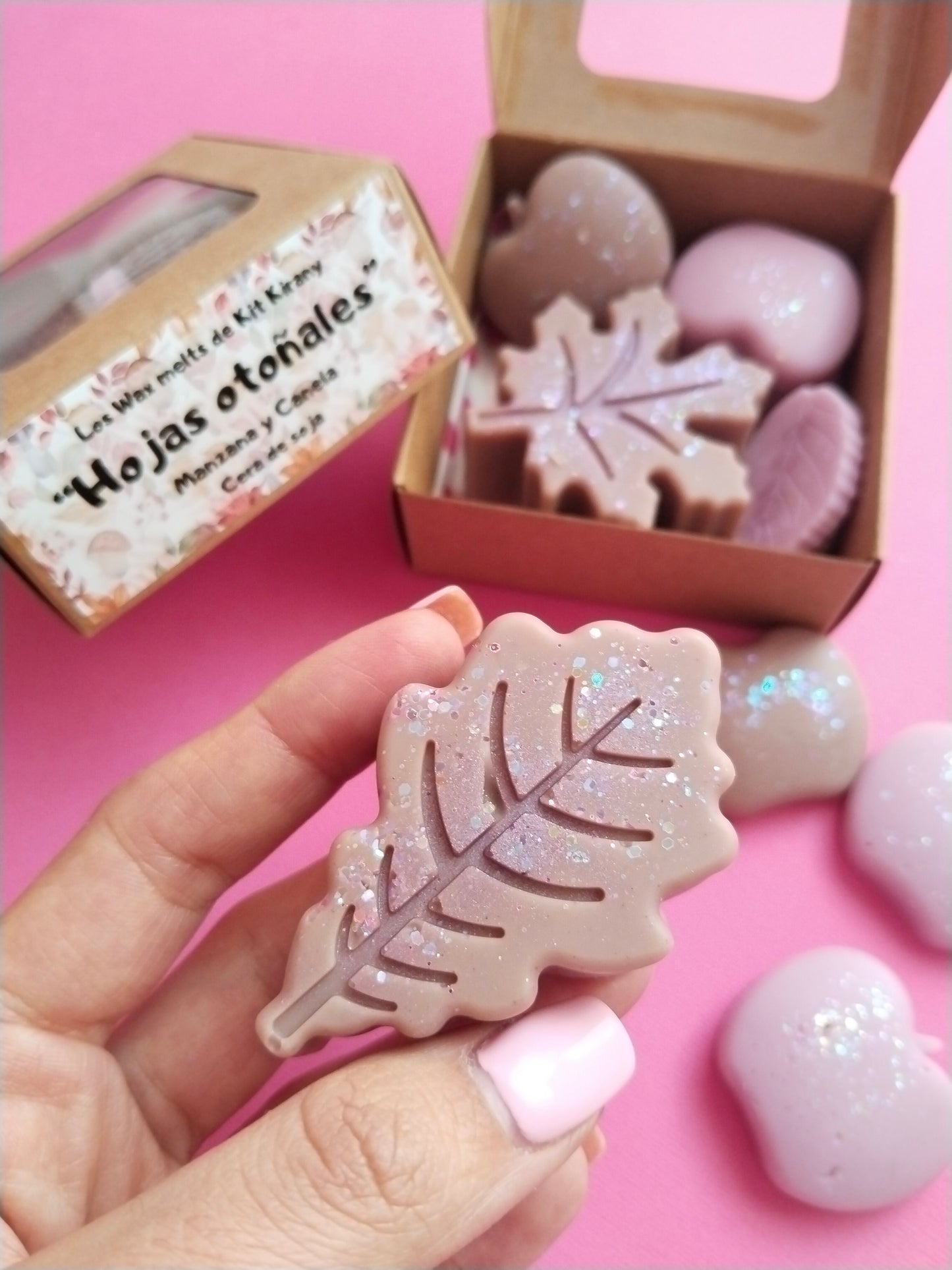 Wax melts de kit kirany Hojas de otoño manzana y canela 