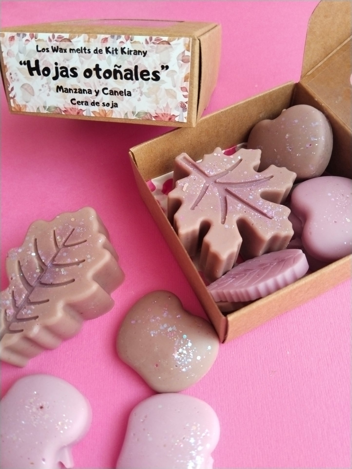 Wax melts de kit kirany Hojas de otoño manzana y canela 