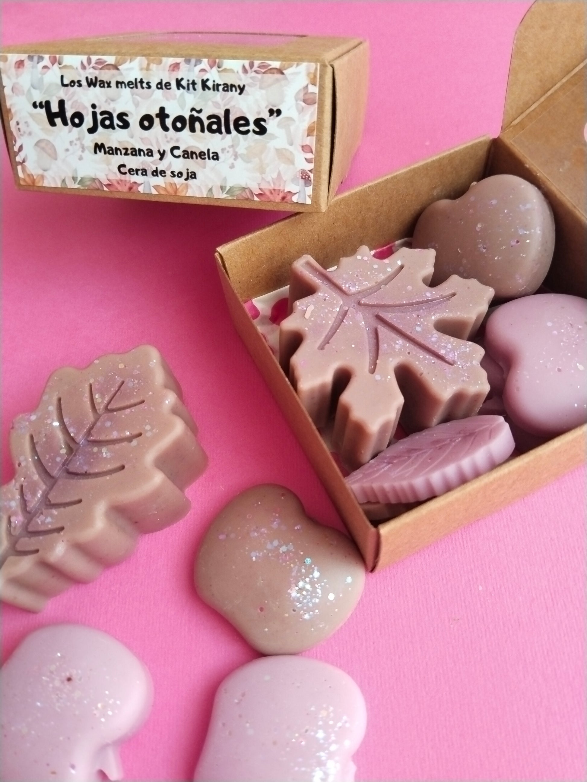 Wax melts de kit kirany Hojas de otoño manzana y canela 