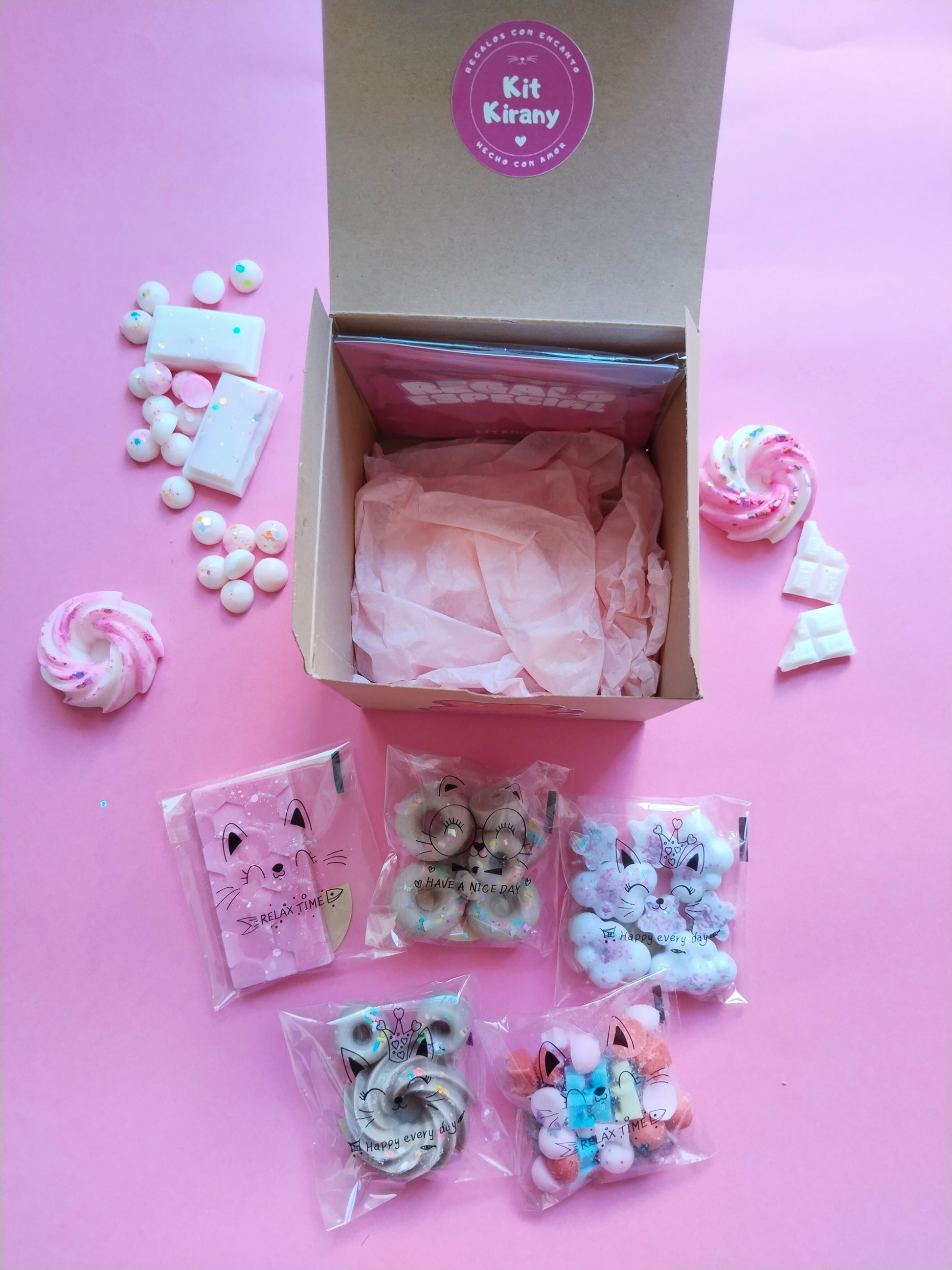 caja degustación wax melts kit kirany