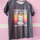 Camiseta I like cats and coffee