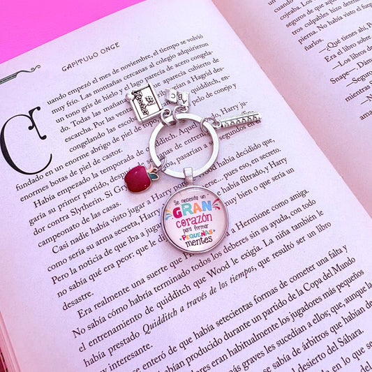 Llavero de charms para profesores