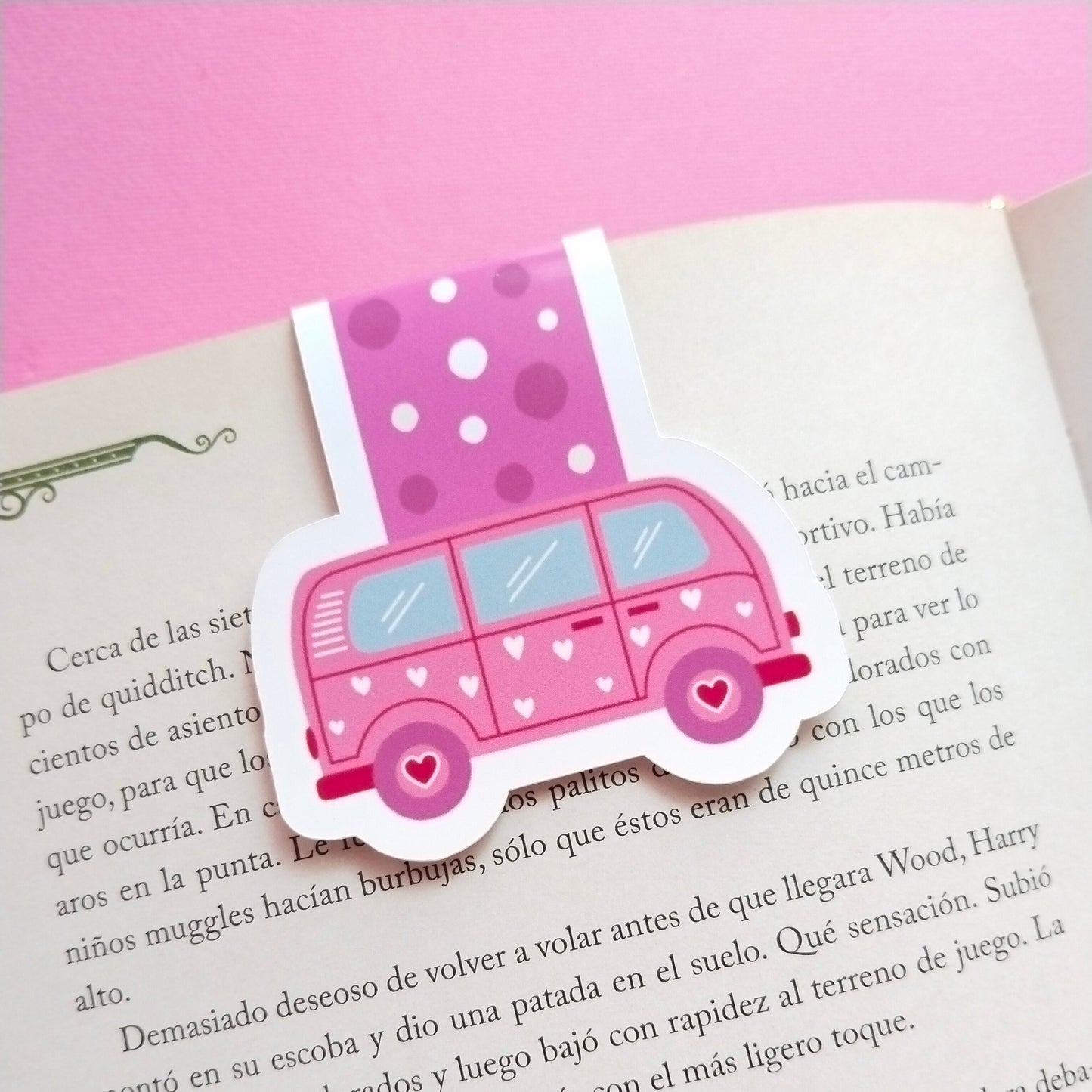 marcapaginas magnetico kit kirany furgoneta del amor