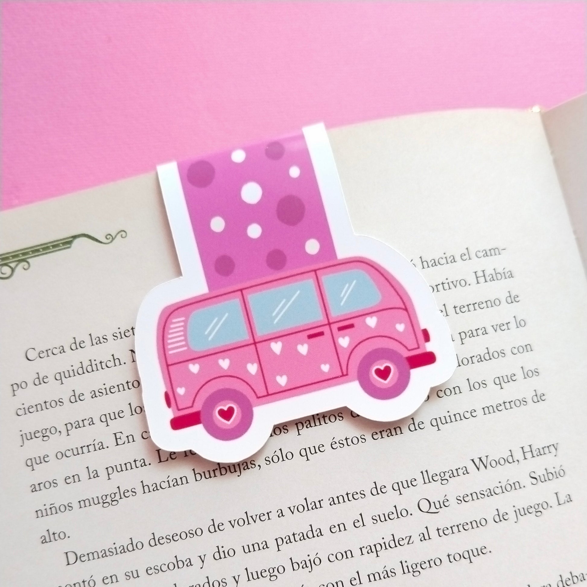 marcapaginas magnetico kit kirany furgoneta del amor