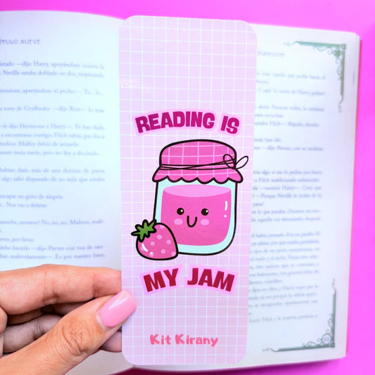 Marcapáginas Reading is my jam