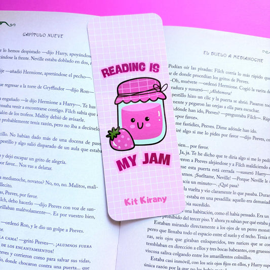 Marcapáginas Reading is my jam
