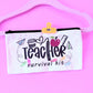 Mini bolsa de tela teacher