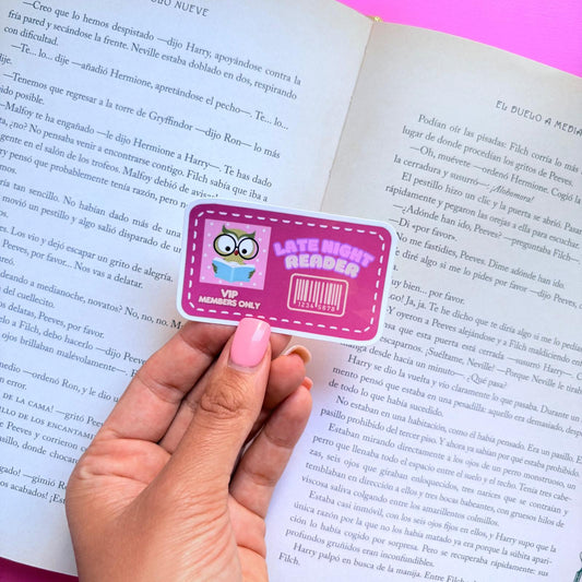 Sticker VIP members only – Late night reader