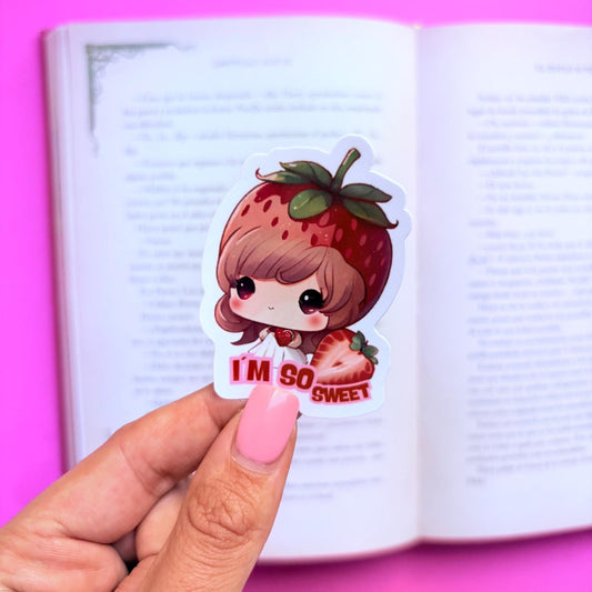 Sticker  Chica de fresa
